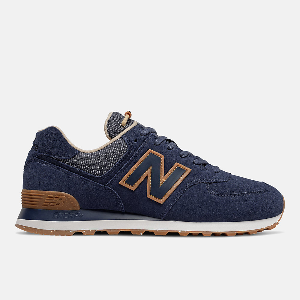 New Balance 574 Wabi Sabi Shoes Natural Indigo with Incense